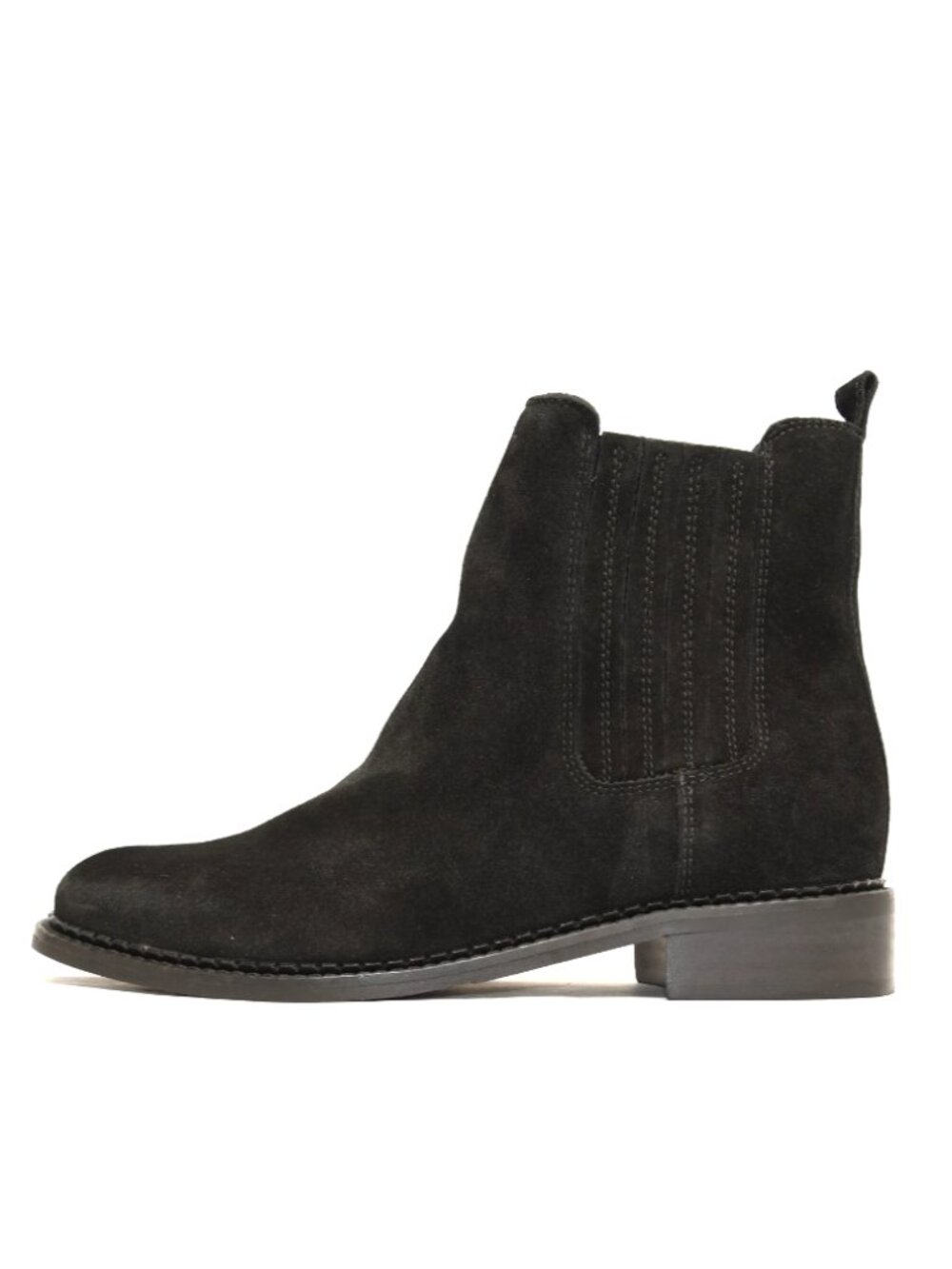 New! LA CANADIENNE Seraphina Waterproof Bootie Black Suede Size 8 DD547